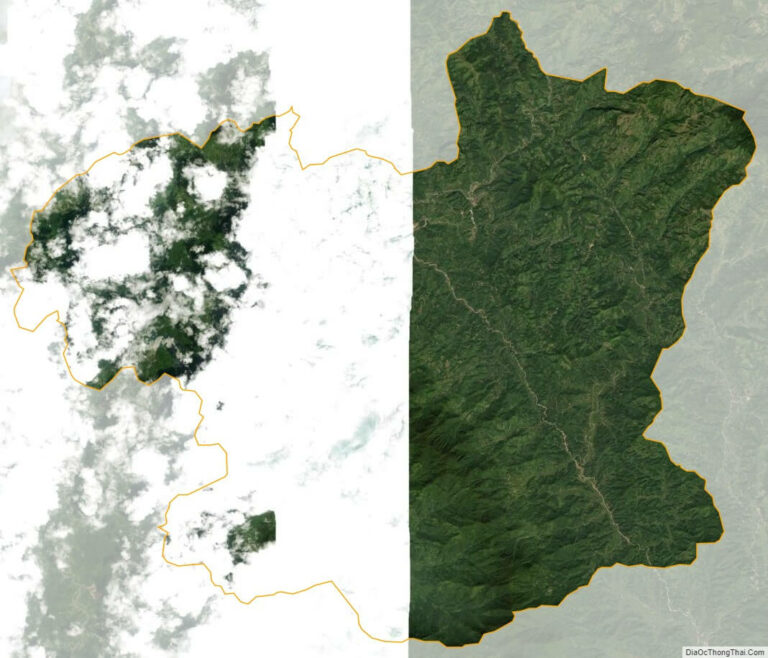 Bản đồ vệ tinh huyện Ba Bể