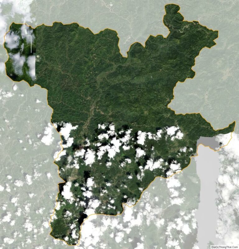 Bản đồ vệ tinh huyện Chợ Mới