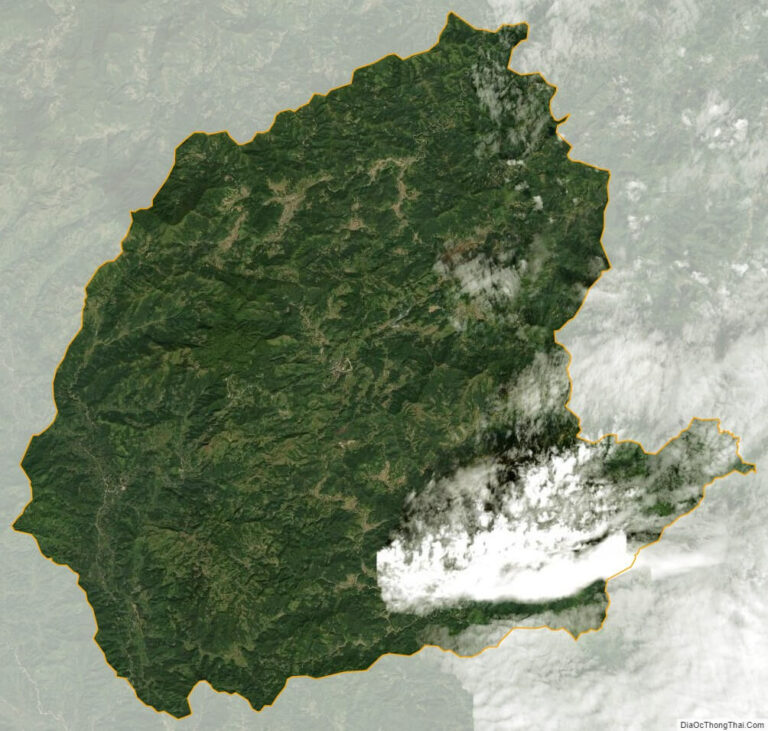 Bản đồ vệ tinh huyện Ngân Sơn