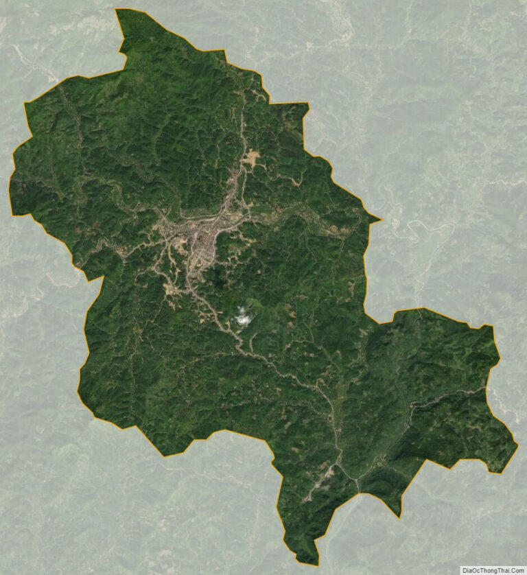 Bac Kan satellite map