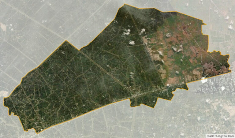 Bản đồ vệ tinh thị xã Giá Rai
