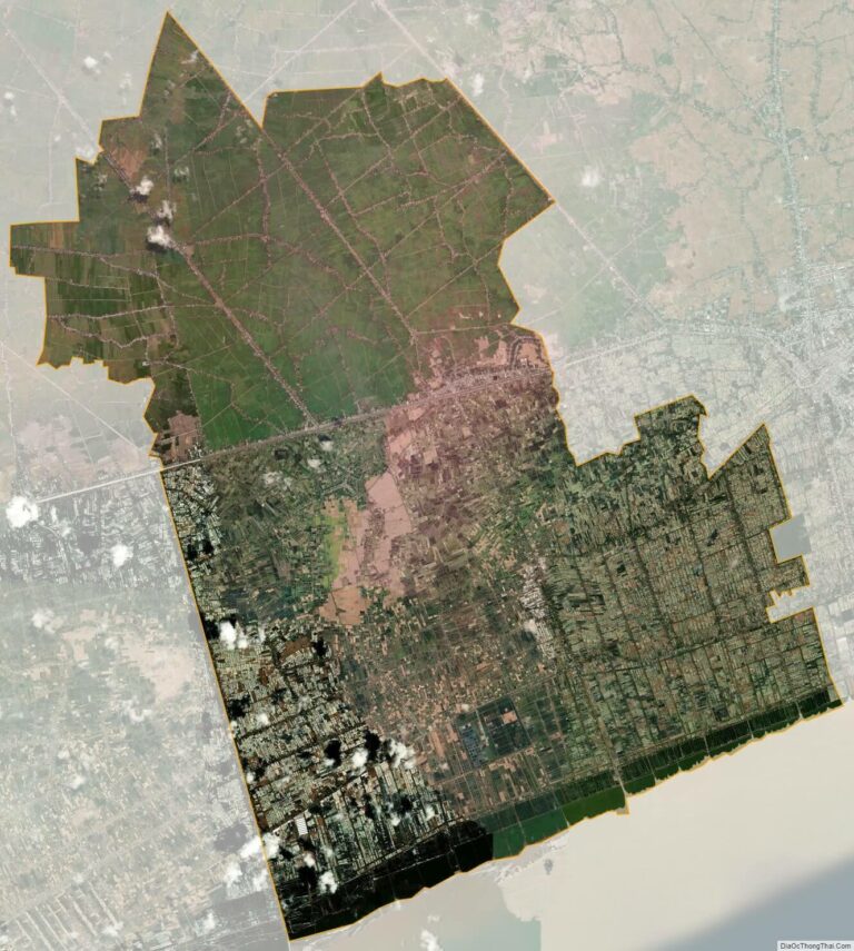 Bản đồ vệ tinh huyện Hoà Bình