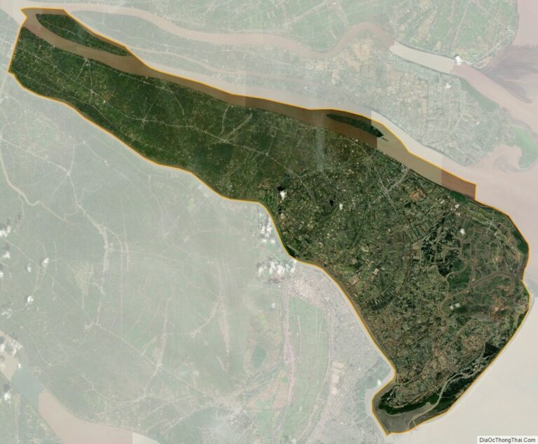 Bản đồ vệ tinh huyện Bình Đại