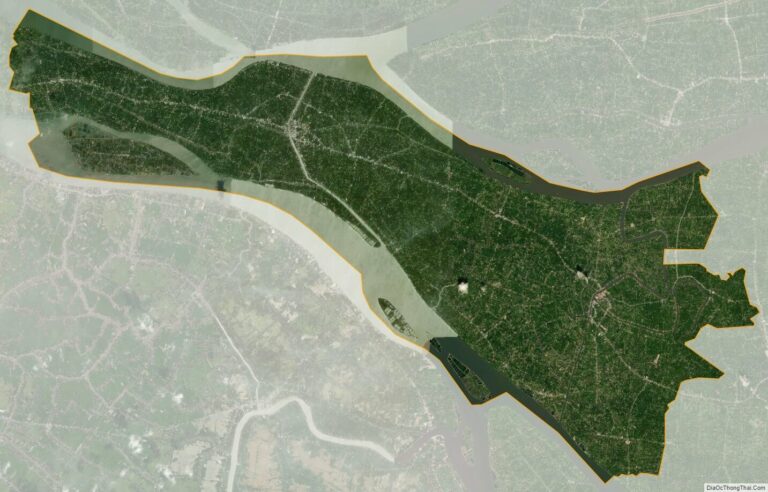 Bản đồ vệ tinh huyện Chợ Lách