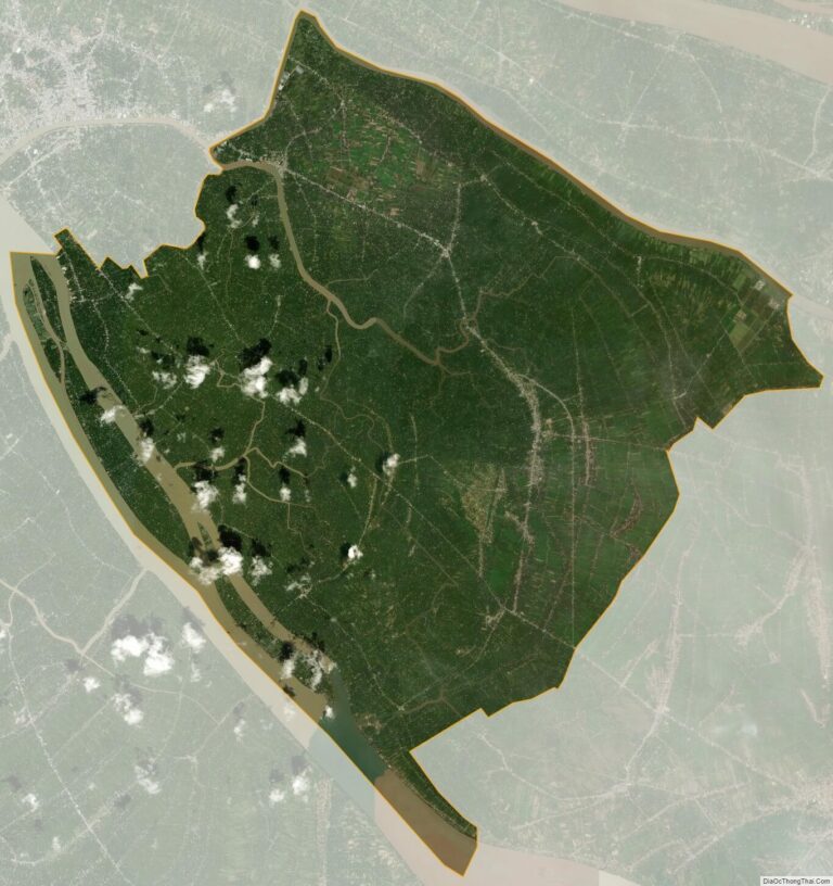 Bản đồ vệ tinh huyện Giồng Trôm