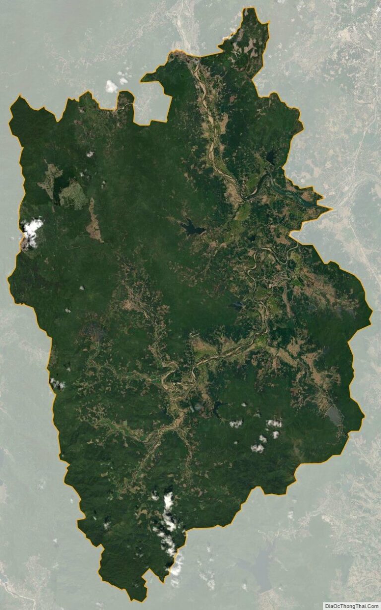 Bản đồ vệ tinh huyện Hoài Ân
