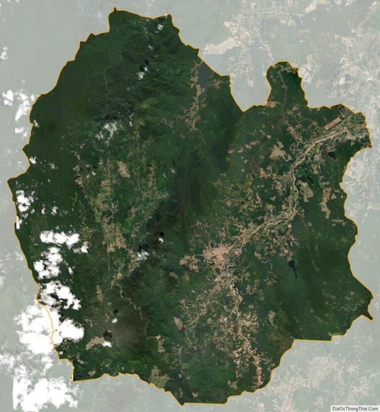 Bản đồ vệ tinh huyện Vân Canh