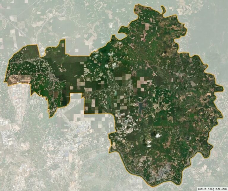 Bản đồ vệ tinh huyện Bắc Tân Uyên