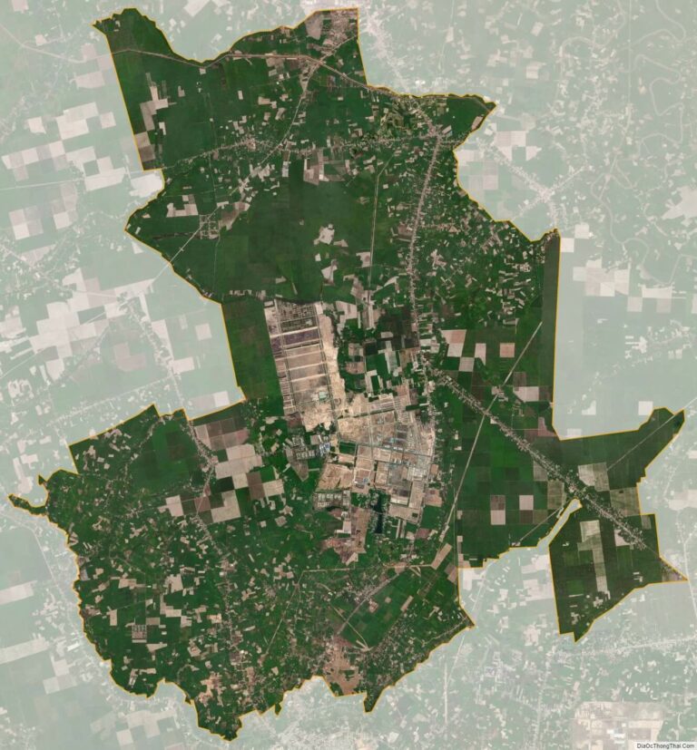 Bản đồ vệ tinh huyện Bàu Bàng