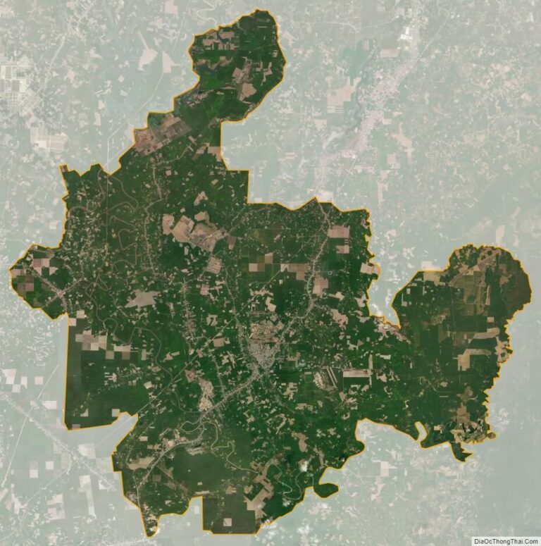 Bản đồ vệ tinh huyện Phú Giáo