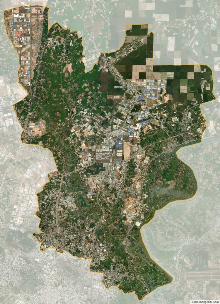 Bản đồ vệ tinh thị xã Tân Uyên