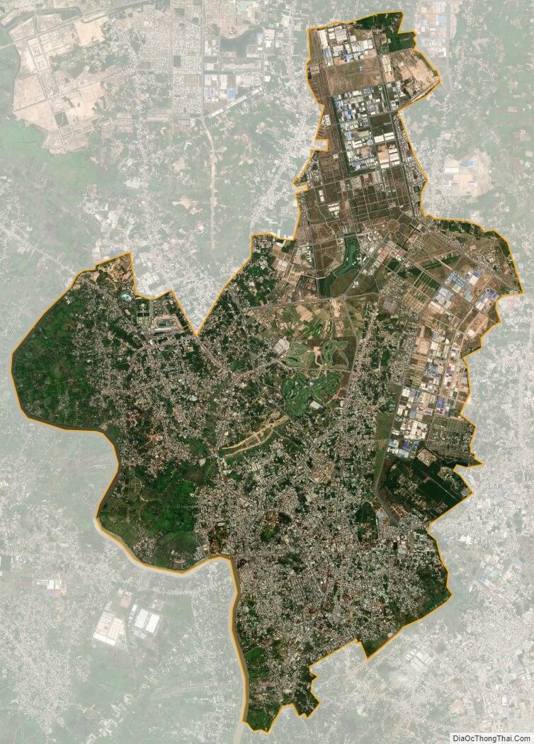 Bản đồ vệ tinh thành phố Thủ Dầu Một