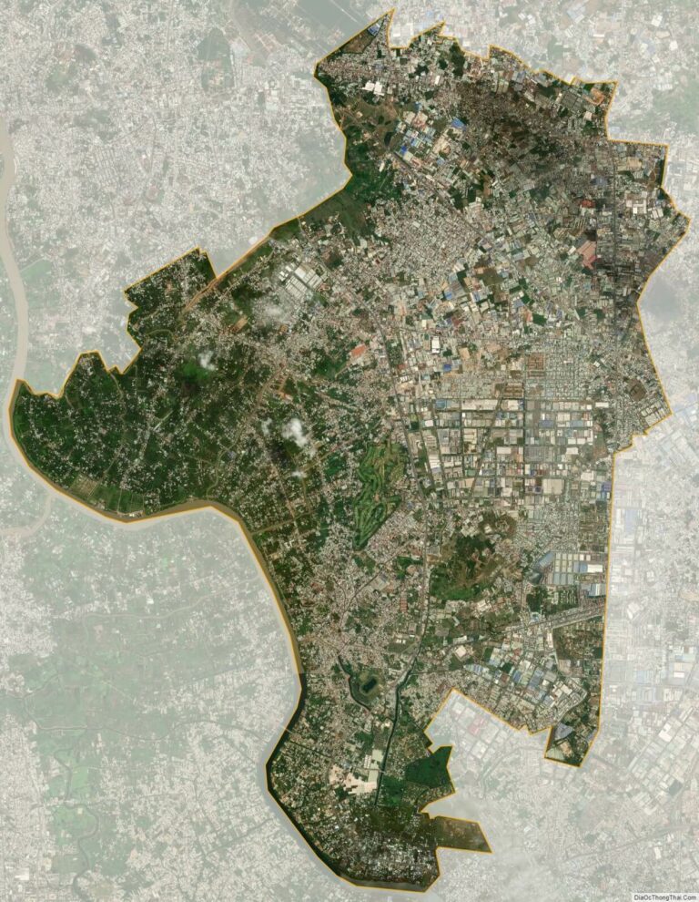 Bản đồ vệ tinh thị xã Thuận An