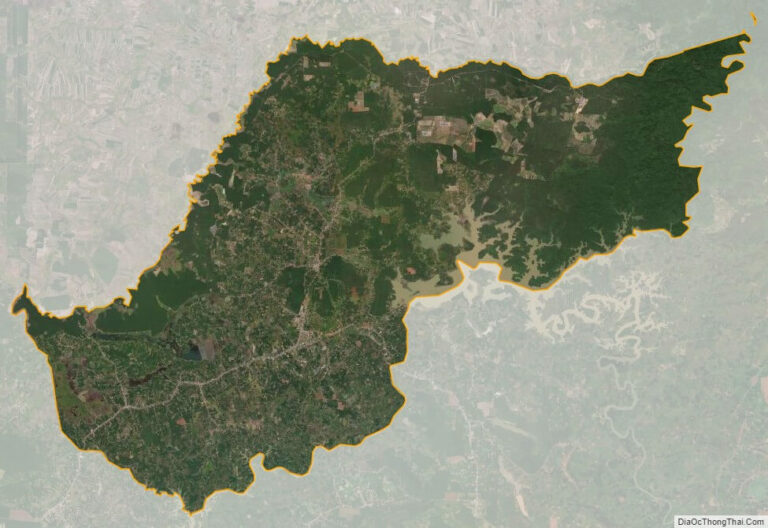 Bản đồ vệ tinh huyện Bù Đốp