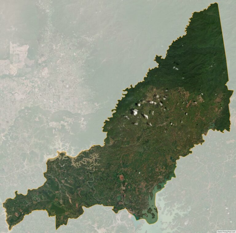 Bản đồ vệ tinh huyện Bù Gia Mập