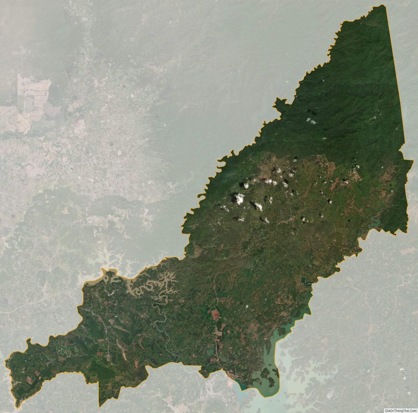 Bản đồ huyện Bù Gia Mập - Bình Phước - Địa Ốc Thông Thái