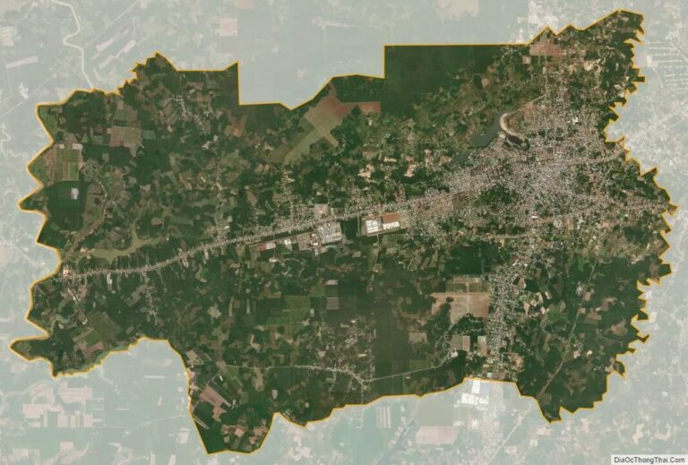 Bản đồ vệ tinh thành phố Đồng Xoài