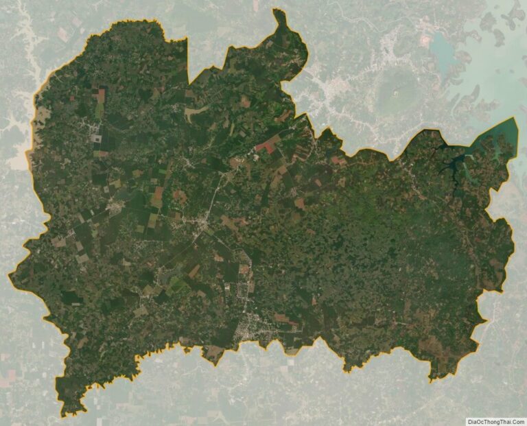 Bản đồ vệ tinh huyện Phú Riềng