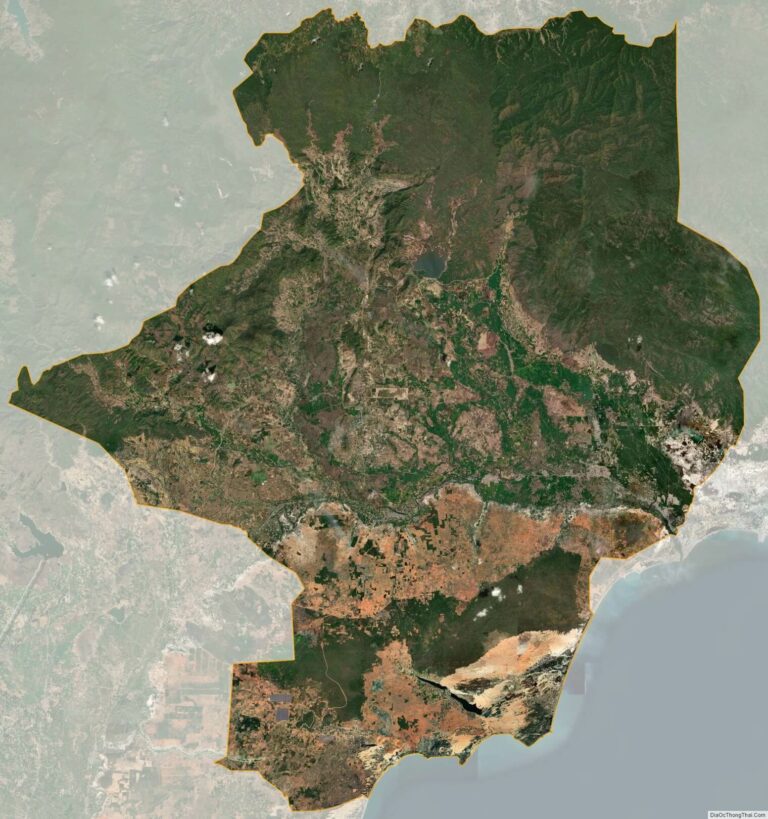 Bản đồ vệ tinh huyện Bắc Bình