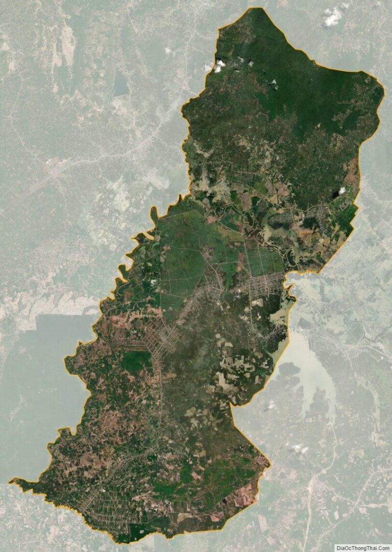 Bản đồ vệ tinh huyện Đức Linh