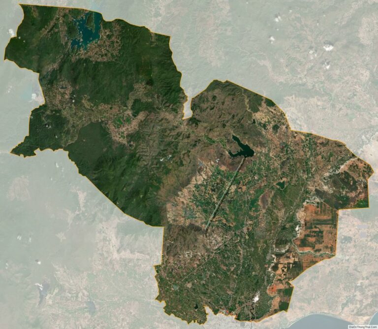 Ham Thuan Bac satellite map