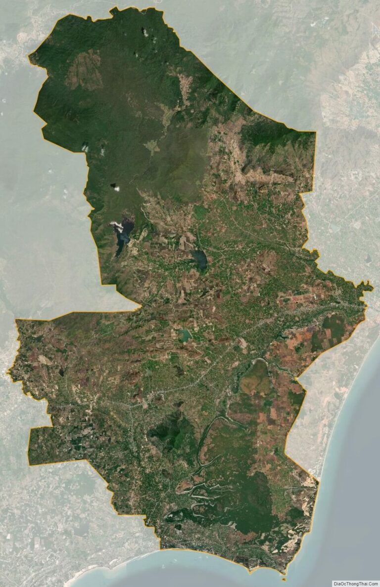 Ham Thuan Nam satellite map