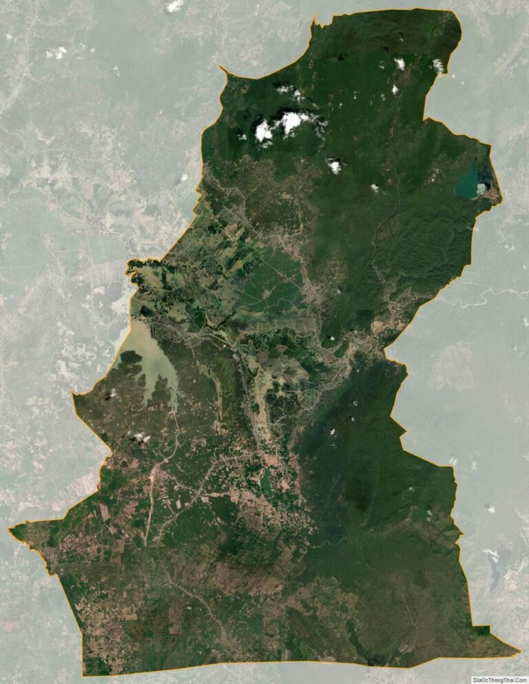Bản đồ vệ tinh huyện Tánh Linh
