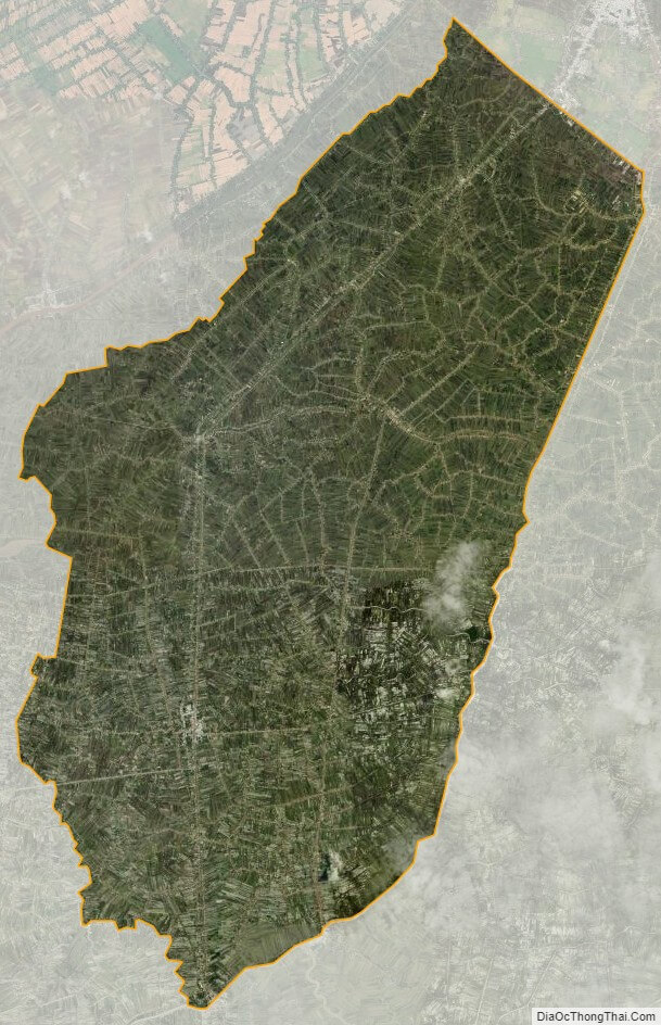 Bản đồ vệ tinh huyện Cái Nước