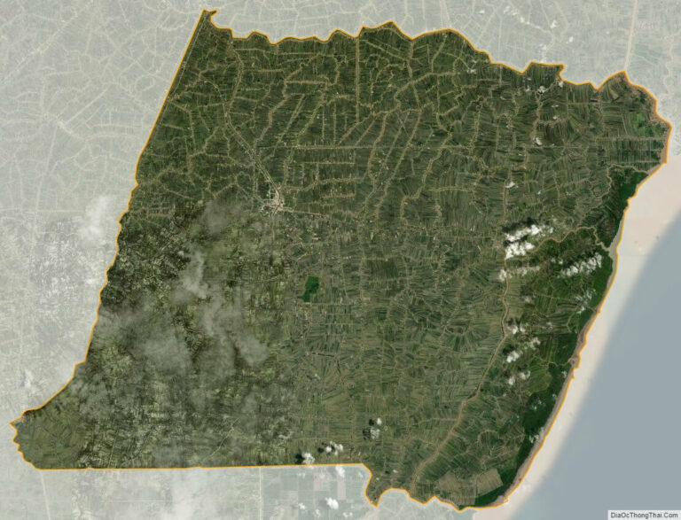 Bản đồ vệ tinh huyện Đầm Dơi