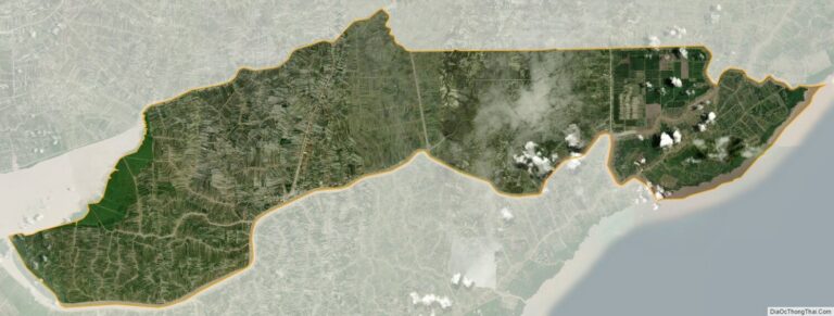 Bản đồ vệ tinh huyện Năm Căn