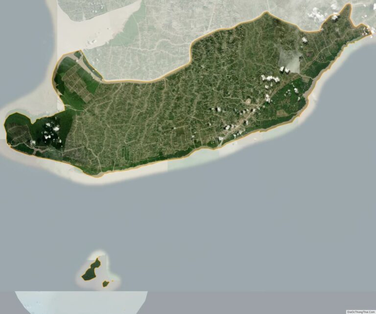 Bản đồ vệ tinh huyện Ngọc Hiển