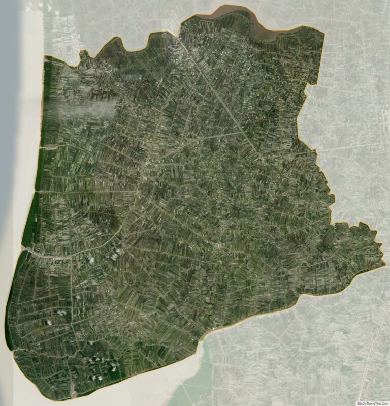 Bản đồ vệ tinh huyện Phú Tân