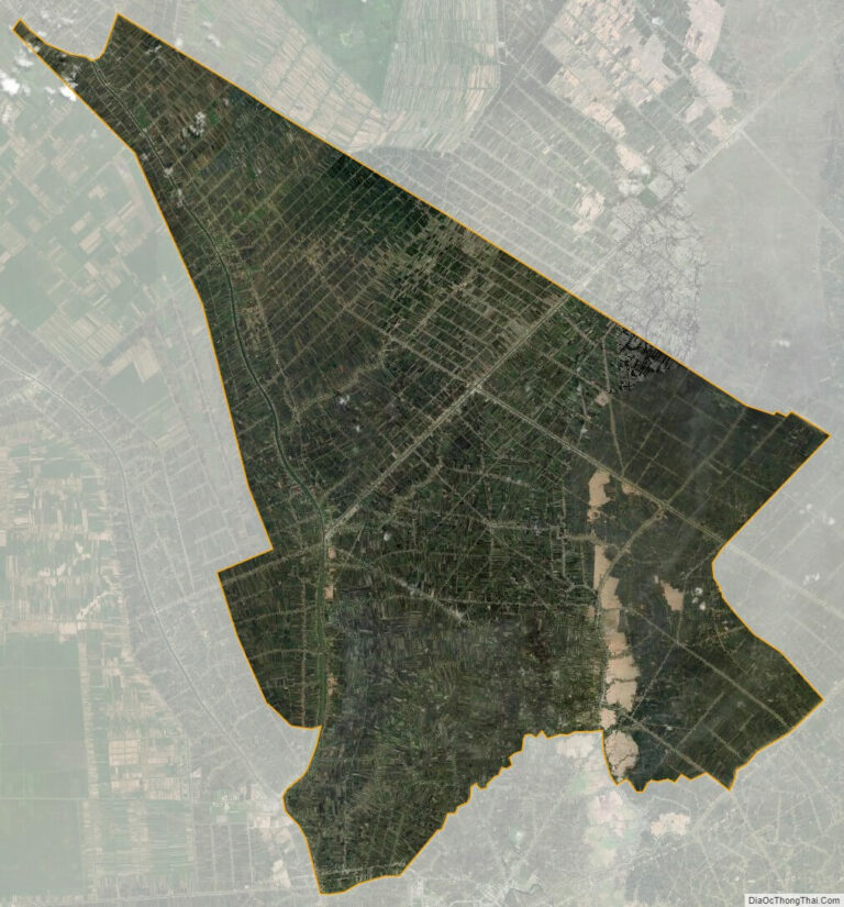 Bản đồ vệ tinh huyện Thới Bình