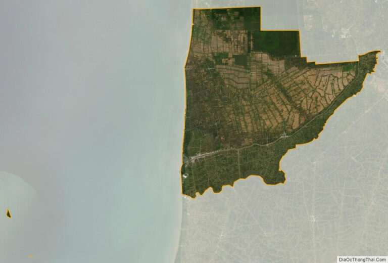 Bản đồ vệ tinh huyện Trần Văn Thời