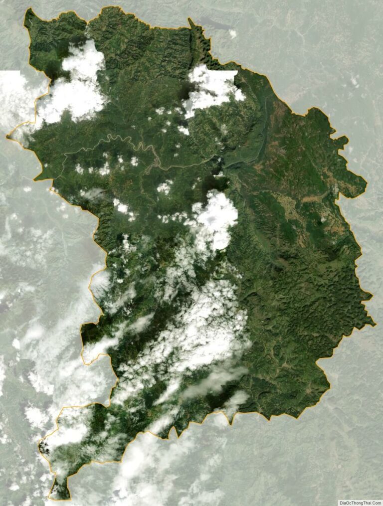 Bao Lac satellite map