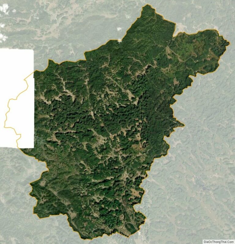 Bản đồ vệ tinh huyện Hạ Lang