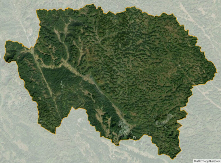 Bản đồ vệ tinh huyện Hà Quảng