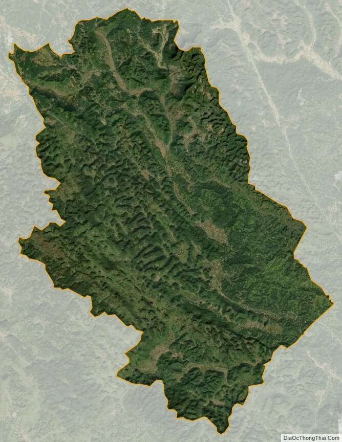 Bản đồ vệ tinh huyện Thông Nông