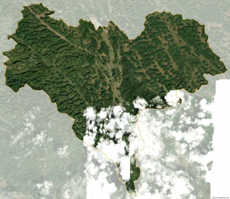 Bản đồ vệ tinh huyện Trà Lĩnh