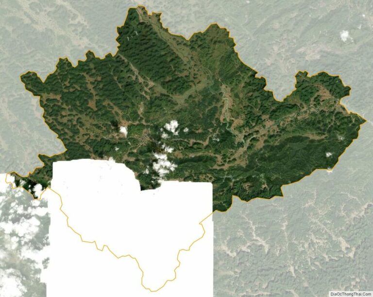 Bản đồ vệ tinh huyện Trùng Khánh
