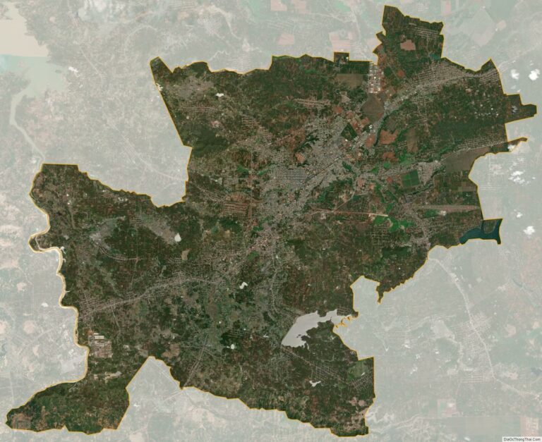 Bản đồ vệ tinh thành phố Buôn Ma Thuột