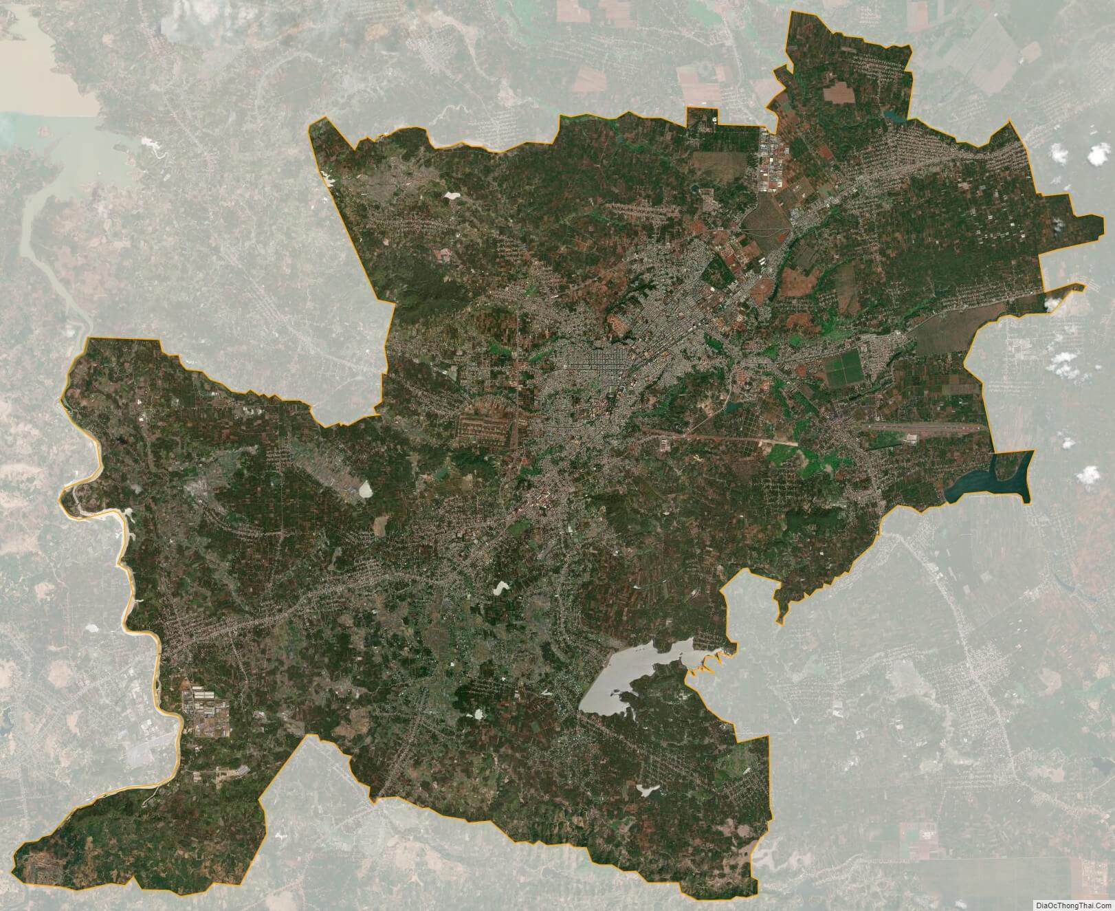 Xem Bản đồ vệ tinh thành phố Buôn Ma Thuột chất lượng cao