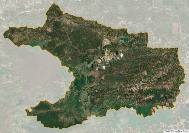 Bản đồ vệ tinh huyện Krông A Na