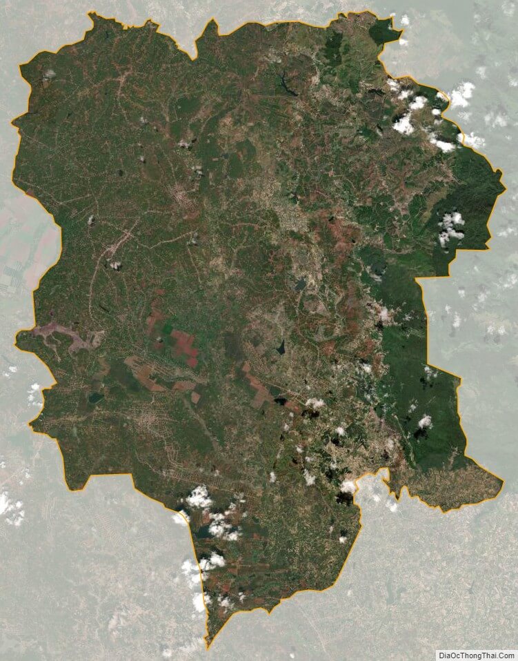 Bản đồ vệ tinh huyện Krông Năng