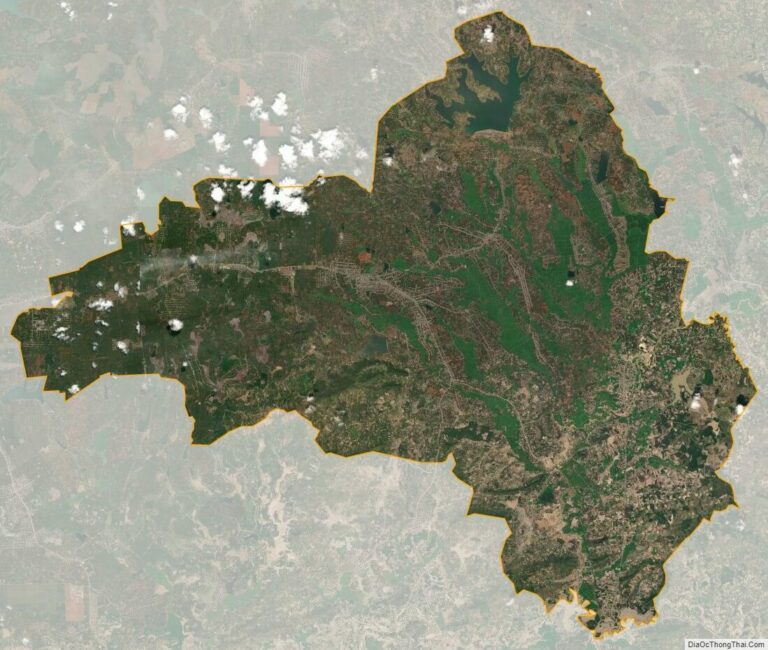 Bản đồ vệ tinh huyện Krông Pắc