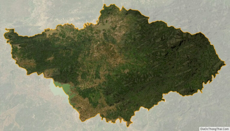 Bản đồ vệ tinh huyện Lắk
