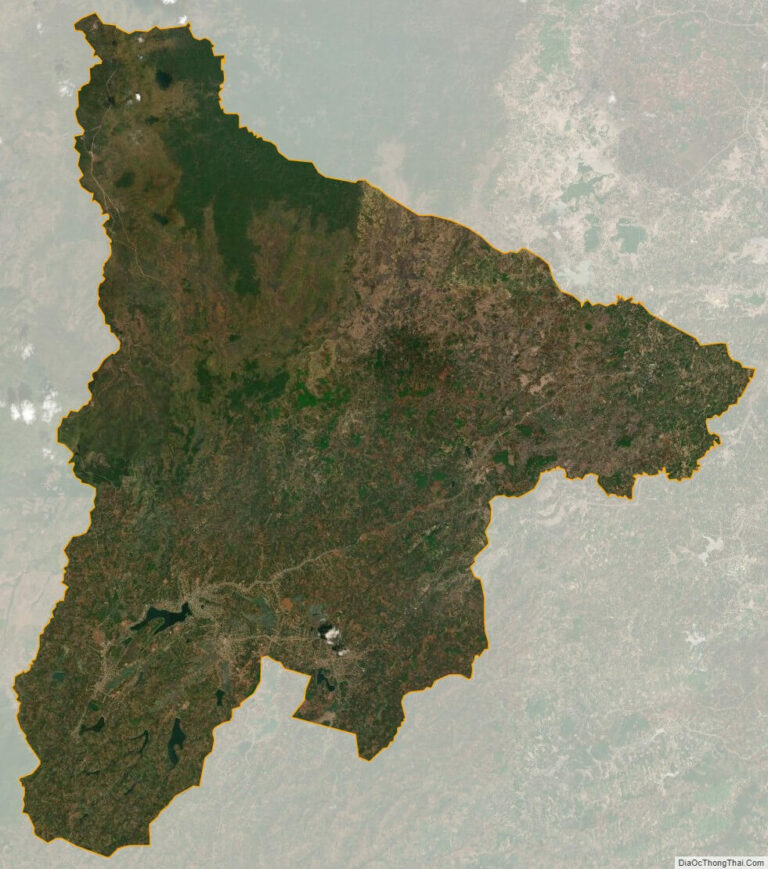 Bản đồ vệ tinh huyện Đắk Mil