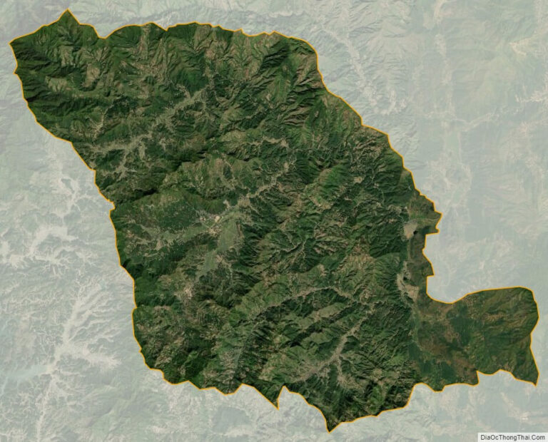 Bản đồ vệ tinh huyện Mường Ảng