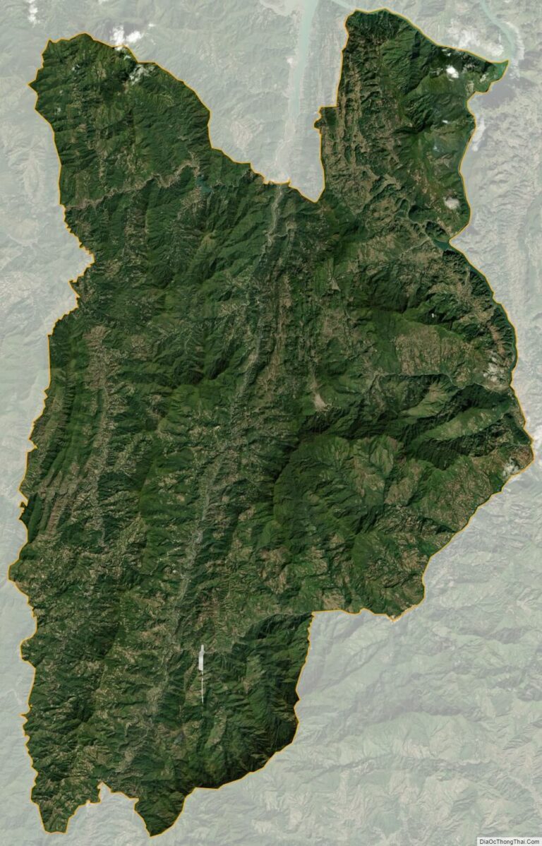 Bản đồ vệ tinh huyện Mường Chà