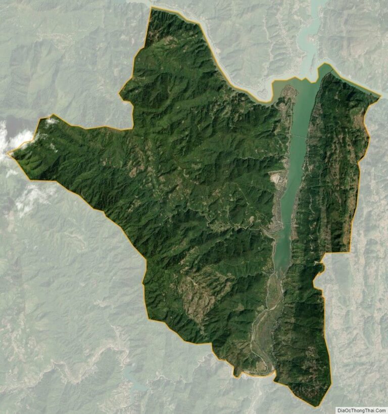 Bản đồ vệ tinh thị xã Mường Lay